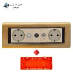 پریز دیواری و کابینتی ایران الکتریک مدل دیاموند