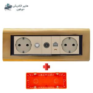 پریز دیواری و کابینتی ایران الکتریک مدل دیاموند