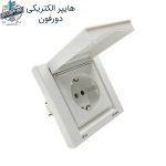 پریز ارت دربدار بارانی ایران الکتریک مدل برلیان IP44