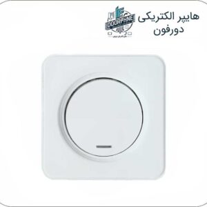 کلید و پریز ایران الکتریک مدل اسپیناس سفید پلکسی