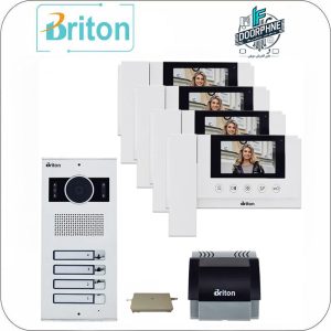 آیفون تصویری بریتون مدل 4330-2004 پکیج چهار طبقه